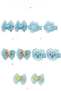 Détails de lot de barrettes mignonnes avec papillons et arcs-en-ciel pour filles