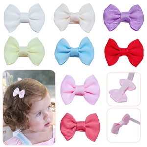 Barrettes à Cheveux Nœud Bébé Ruban Gros-Grain Autocollants Cheveux Doux Accessoires Pour Tout-Petits Nourrissons Enfants Épingles Multicolores