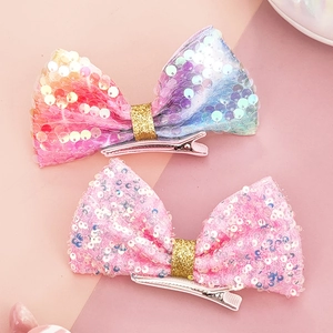 Grandi fiocchi per capelli con paillettes per bambine acconciatura da palcoscenico principessa
