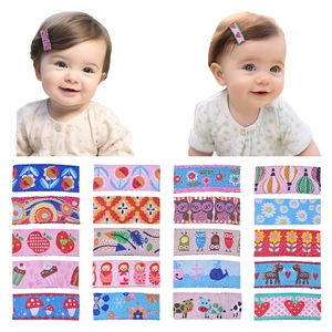 Kids Cartoon Embroidered Hair Clips Fabric Floral Animal Fruit Patterns Baby Girls Sweet Barrettes Hair Accessories Gift