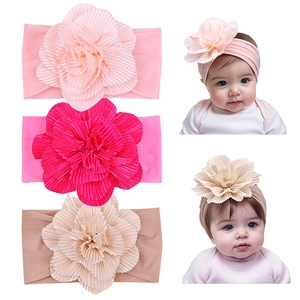 Baby Girl Large Flower Headband Soft Elastic Nylon Hair Band Infant Toddler Photography Prop Sweet Hair Accessories