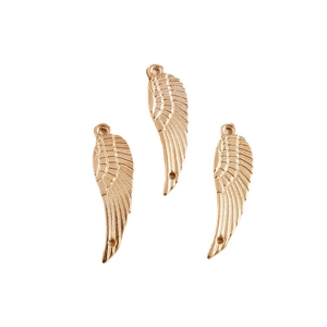 Lot de pendentifs d'ailes d'ange dorées en alliage pour création de bijoux DIY