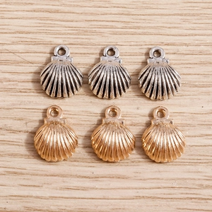 Pendentif Coquille en Alliage Vintage pour Accessoires de Fabrication de Bijoux DIY Décoration de Vêtements de Mode Or Argent Couleur Mixte Charm