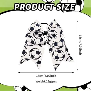 Guide des tailles pour nœud de cheveux football de 18x18cm pesant seulement 12g