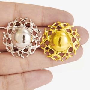 Französische Vintage-Ohrstecker aus 304 Edelstahl in Gold- und Silberoptik