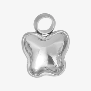 Pendentif papillon poli en acier inoxydable 304 avec une finition miroir lisse et brillante