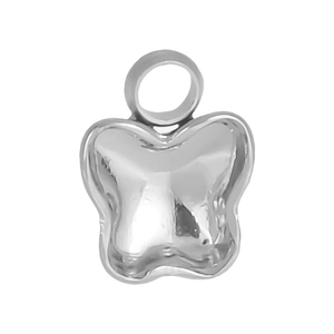 Pendentif papillon poli en acier inoxydable 304 pour la création de bijoux DIY