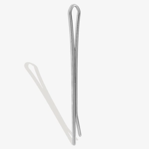 Minimalistische Haarspange aus 304 Edelstahl mit polierter Oberfläche und Schatten