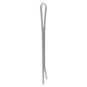 Minimalistische 304 Edelstahl Haarnadel in Silber mit polierter Oberfläche und U-Form Design