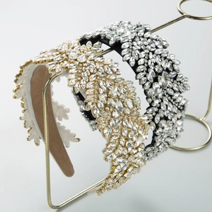 Cerchietto Barocco Lusso Foglia Strass Per Donna Cerchietto Per Capelli Con Cristalli Intarsiati Matrimonio Festa Gioielli Per Capelli