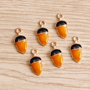 Acorn Shape Alloy Pendants With Dripping Oil Enamel For Necklace Bracelet DIY Jewelry Making Findings Accessories