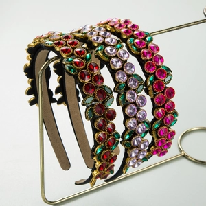 Cerchietto Barocco Con Strass Per Donna Gioielli Vintage Di Lusso In Lega Di Cristallo Cerchietto Per Capelli Imbottito Alla Moda