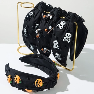 Cerchietti di Halloween con zucca e fantasma per acconciature festive da donna