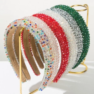 Luxus Strass Gepolstert Haarreif Bling Kristallperlen Haarband Mode Elegant Haarschmuck Für Damen Hochzeit Party Schmuck