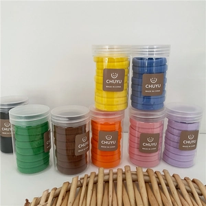 High Elasticity Seamless Hair Ties Set Solid Color Fabric Scrunchies In Storage Jar For Women Daily Hair Accessories