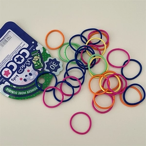 Elastici per capelli colorati da 20mm per bambini con texture liscia e resistente