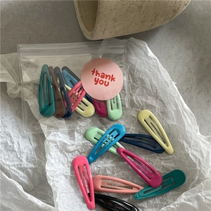 Barrettes BB Goutte d'Eau en Alliage Huile de Goutte Crème pour Femmes Filles Style Coréen Doux Épingles à Cheveux Émail