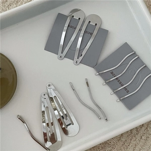 Minimalista Lega di Argento Goccia d'Acqua BB Clip Per Capelli E Onde Forcine Per Capelli Donna Elegante Semplice Accessori