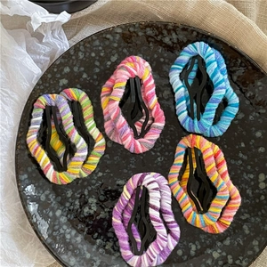 Handmade Yarn Wrapped Cloud Shape BB Hair Clips Colorful Rainbow Hair Pins Winter Autumn Fashion Hair Accessories For Women