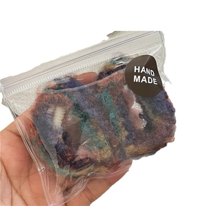 Set di elastici per capelli colorati stile pittura a olio fatti a mano in busta chiara