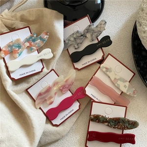 Lot de Barrette à Cheveux en Acétate de Cellulose Design Coréen pour Femmes Motif Marbre Douce Accessoires de Coiffure