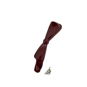 Morandi deep burgundy twist banana hair clip with glossy acrylic finish for women