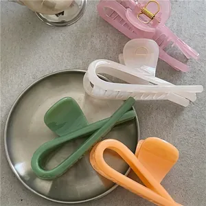 Lot de pinces à cheveux géométriques minimalistes aux couleurs pastel avec ressort
