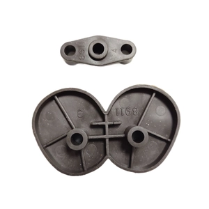 Industrial gray plastic telescopic pole base and connector for Christmas dolls
