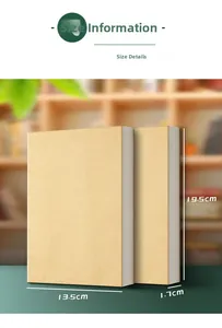 Specifiche dimensionali per quaderni in carta kraft B6 con altezza 19,5 cm e larghezza 13,5 cm