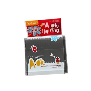 Durable baby size black high elastic hair ties in box for children pigtails
