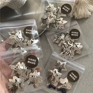 Fermagli per Capelli BB in Lega Argento a Forma di Stella per Donna Ragazza Stelle a Cinque Punte in Metallo Accessori per Capelli