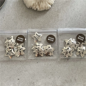 Fermagli per capelli a stella in metallo argento in confezione regalo artigianale