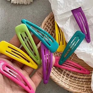 Pinces à Cheveux Snap de la Série Cream en Alliage de Goutte d'Huile de Style Coréen Clip BB Goutte d'Eau pour Femmes Filles Épingles à Cheveux Quotidiennes Mignonnes