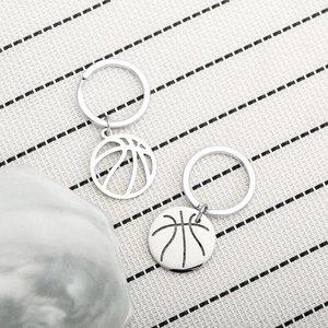 Edelstahl Basketball Schlüsselanhänger Sportlich Hohles Muster Ball Anhänger Schlüsselring Für Herren Freund Sportfans Geschenk Schmuck