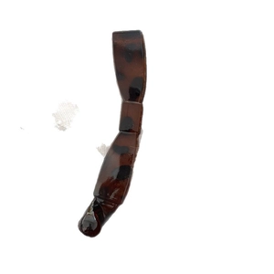 Elegant tortoiseshell pattern banana hair clip made of premium resin for ponytail styles