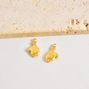 Pendentifs cuisse de poulet plaqués or 18K pour création de bijoux DIY et colliers