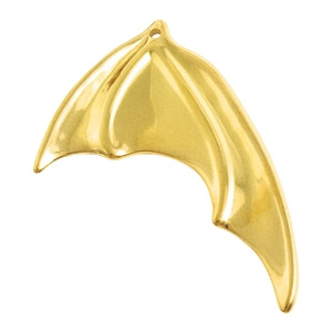 Golden bat wing stainless steel pendant for DIY jewelry making and party decorations