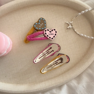 Süßes Herz Perle Haarklammern Set in Rosa und Kaffee Farben für Damen Haarstyling Zubehör