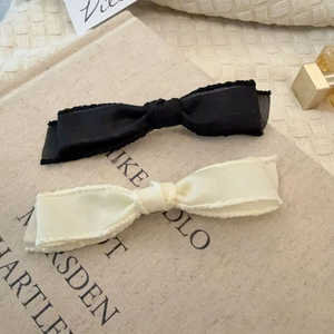 Elegant Fabric Bowknot Duckbill Hair Clip Korean Style Bangs Side Clip Sweet Versatile Hair Accessories For Women