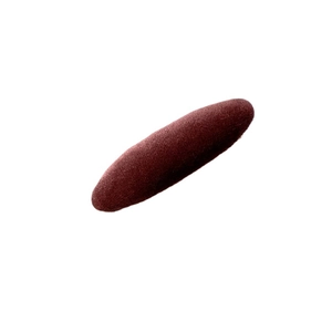 Classic French vintage dark brown velvet sponge hair clip for women with elegant finish
