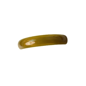 Elegant amber translucent acetate curved hair clip with minimalist French retro style