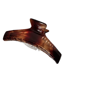 Molla per capelli classica a guscio di tartaruga ambra per acconciature eleganti