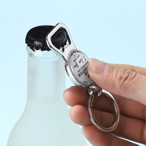 Stainless steel bottle opener keychain with inspirational message for daughters from mom