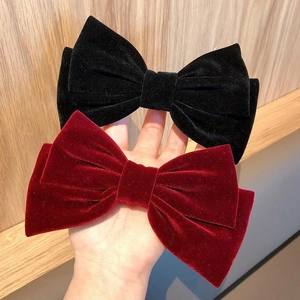 Grande Fermaglio per Capelli con Fiocco in Tessuto per Donna Elegante Tinta Unita Elastico per Capelli Accessori per Capelli