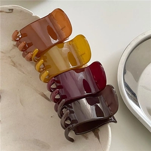 Minimalistisch Acryl Haarklem Koreaanse Stijl Transparante Hoge Paardenstaart Haarklem Elegant Haaraccessoire Voor Dames