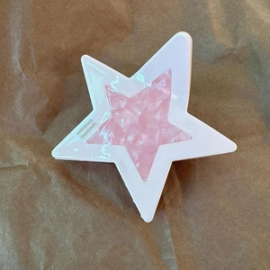 Pinza per Capelli a Stella in Acetato Colore Dopamina Forma di Stella Grande Clip a Squalo Moda Accessori per Capelli Donna