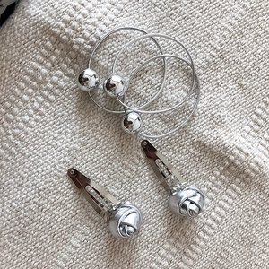 Cool Silver Rose Hair Clip Retro Metal BB Clip For Women Sweet Fashion Hair Accessories Vintage Metallic Flower Hairpin