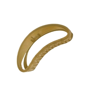 Elegant amber crescent hair claw clip for thick hair styling in polished resin material
