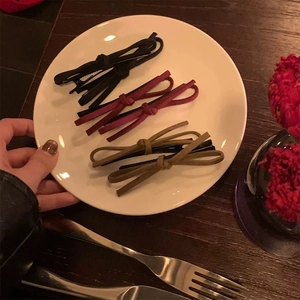 Barrettes À Cheveux Nœud En Imitation Cachemire Pour Femmes Élégant Nœud En Tissu Suédé Clip Bec De Canard Quotidien