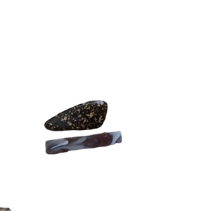 Elegant acetate hair clip set with black gold-dotted and marble pattern designs